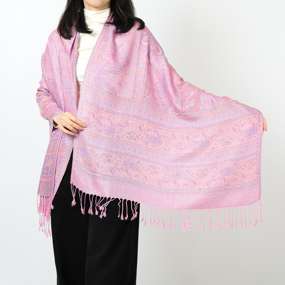 Jacquard Cashew Scarf Viscose Pashmina Shawl Women's Headscarf 70*200Cm Spring And Autumn Scarf Item Picture