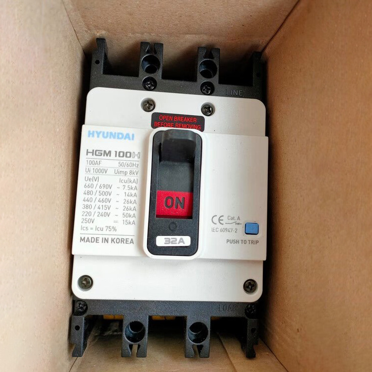 现代塑壳断路器HGM100H 4PT4S0000C 00020F开关壳架电流和开关