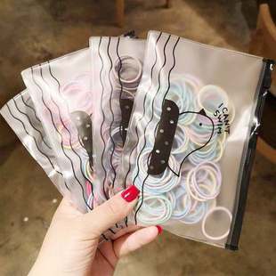 简约头绳女韩版细发圈网红ins扎头发小橡皮筋气质少女头饰发绳详情9