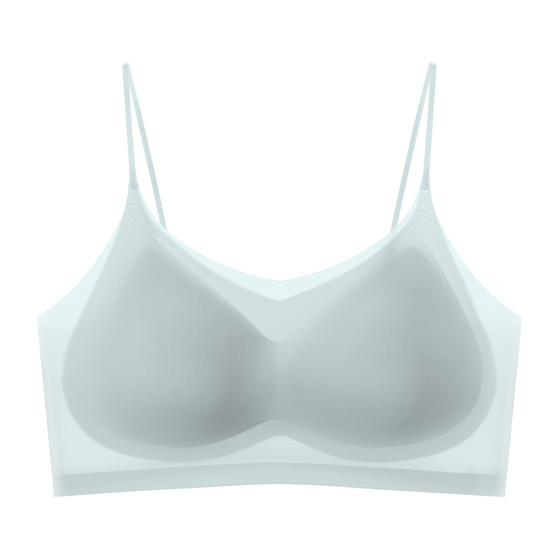Traceless Ultra-Thin Cool Underwear For Women In Summer Breathable Gathering Without Underwire Back Big Breasts Show Small Upper Support Bra Big Size Item Picture