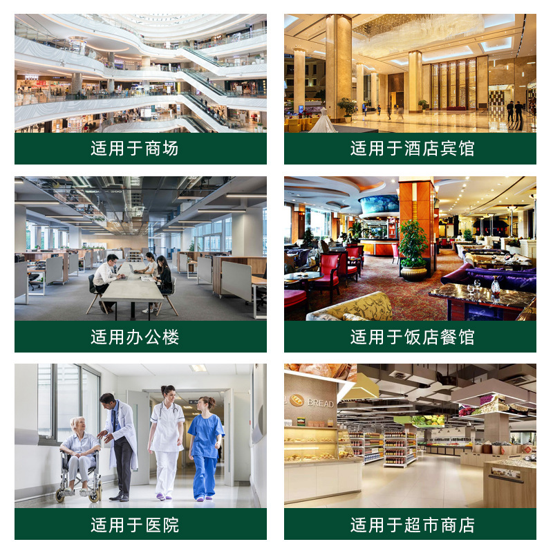 Fire emergency lights, safety exit indicator lights, evacuation signs, multi-functional two-in-one ultra-bright emergency lighting fixtures Application Scenario