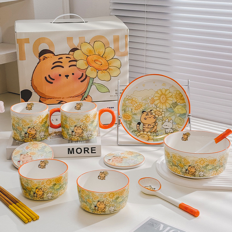陶瓷餐具套装实物图