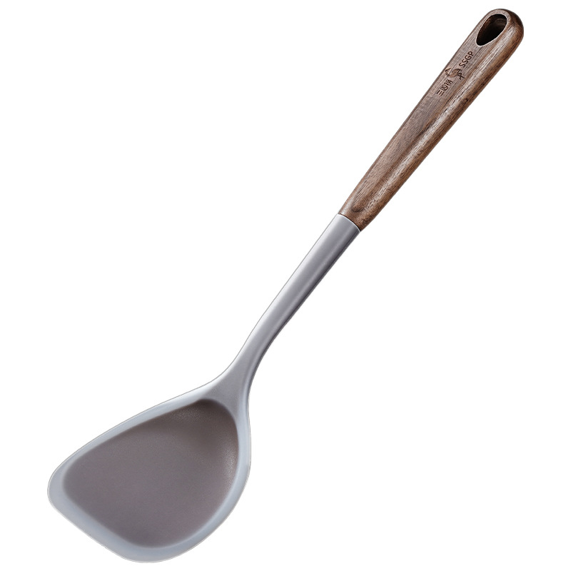Ssgp Stir-Fry Spoon High Temperature Resistant Food Grade Non-Stick Pan Spatula Stir-Fry Spatula Kitchen Utensils Clear Silicone Spatula Item Picture