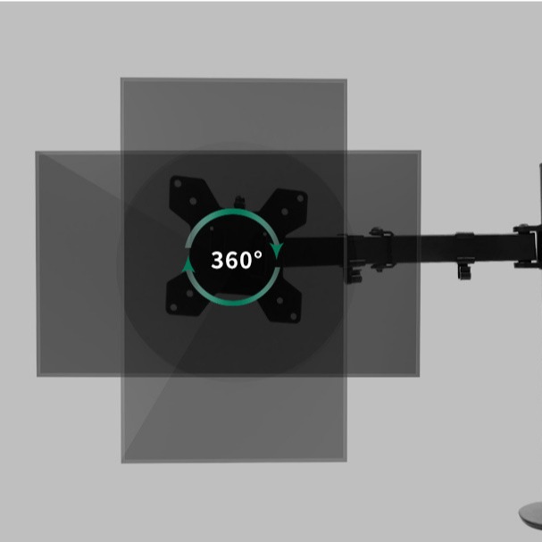 Dual-screen and multi-screen monitor stands, telescopic hanging brackets, mobile TV stands, cross-border factory direct sales Specification image