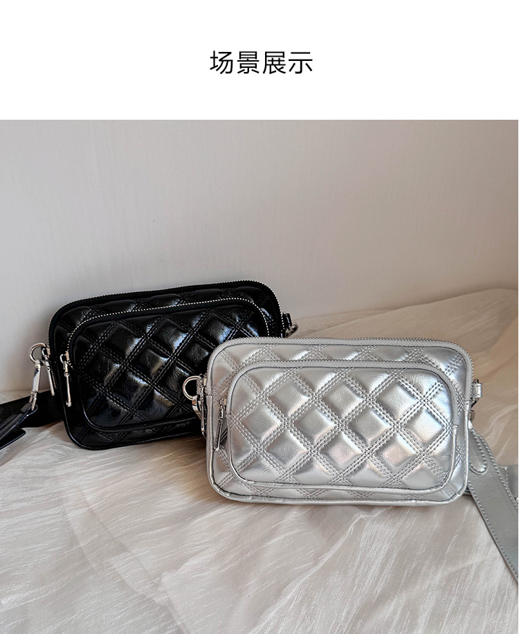 包包女包2025新款菱格链条包韩版时尚女士单肩斜挎包女小方包bags详情9