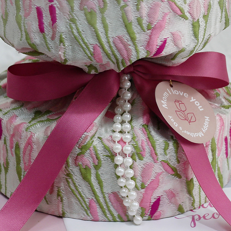 Mother's Day Gift Dopamine Flower Bouquet Eternal Flower Carnation Pearl Rose Gift Set Dried Flower Wholesale Specification drawing