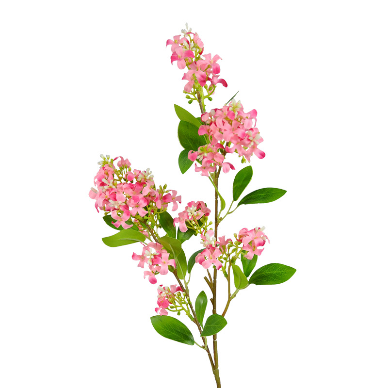 A single branch of the thousand-mile fragrance, a simulated lilac and osmanthus branch, and a five-mile fragrance in an ins style home decoration green plant display cabinet Item Picture