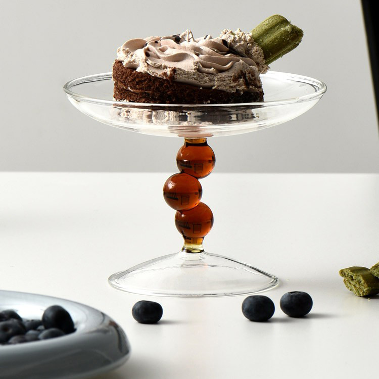 欧式复古托盘镜/水晶玻璃托瓶/烟灰缸烟缸/玄关招财猫/玻璃糖果盘细节图