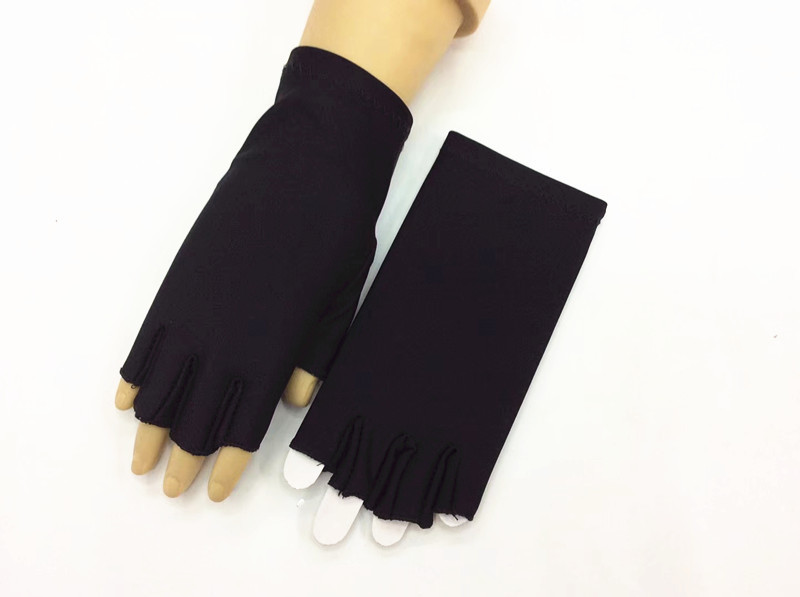 Spring and summer half-fingered spandex gloves