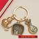 纯铜一叶生财葫芦黄铜钥匙挂件复古叶子福袋中国风创意礼品钥匙圈图