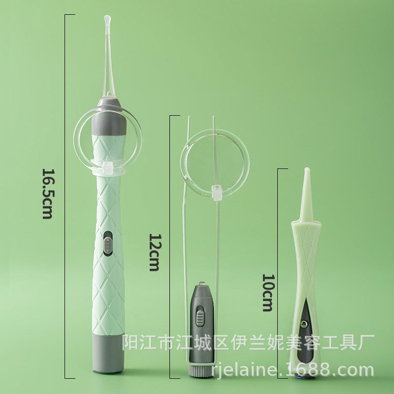 New in-stock luminous ear spoon set, children's ear picking tools, visual charging ear scooping spoon, luminous nasal discharge ear picking tweezers Specification image