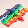 New cross-border stress-relieving ring, flying dragon soft rubber simulation dinosaur bat children's toy, fun clapping bracelet details Picture