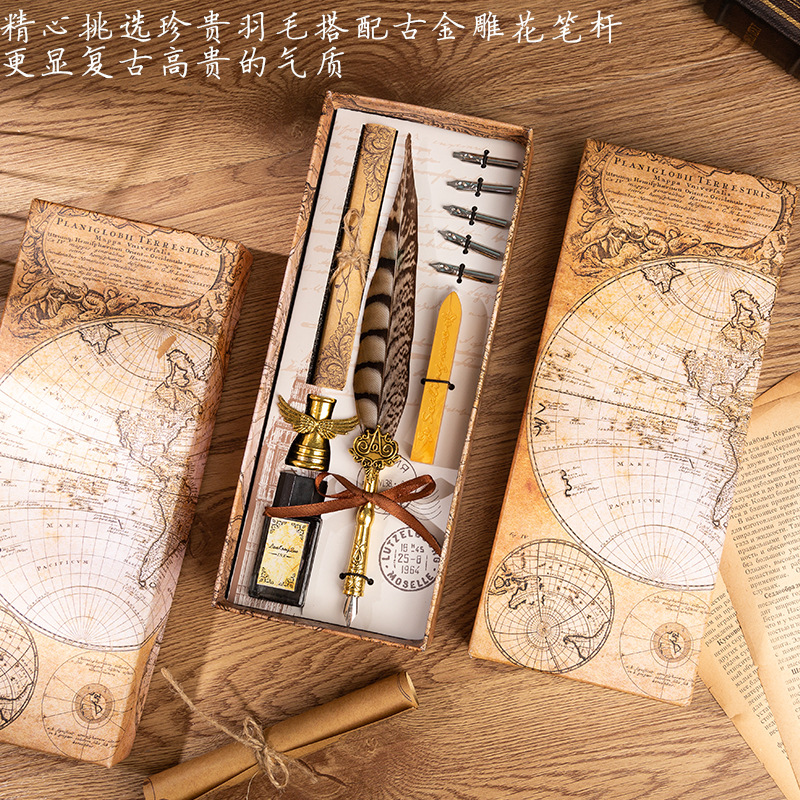 羽毛蘸水笔/钢笔产品图