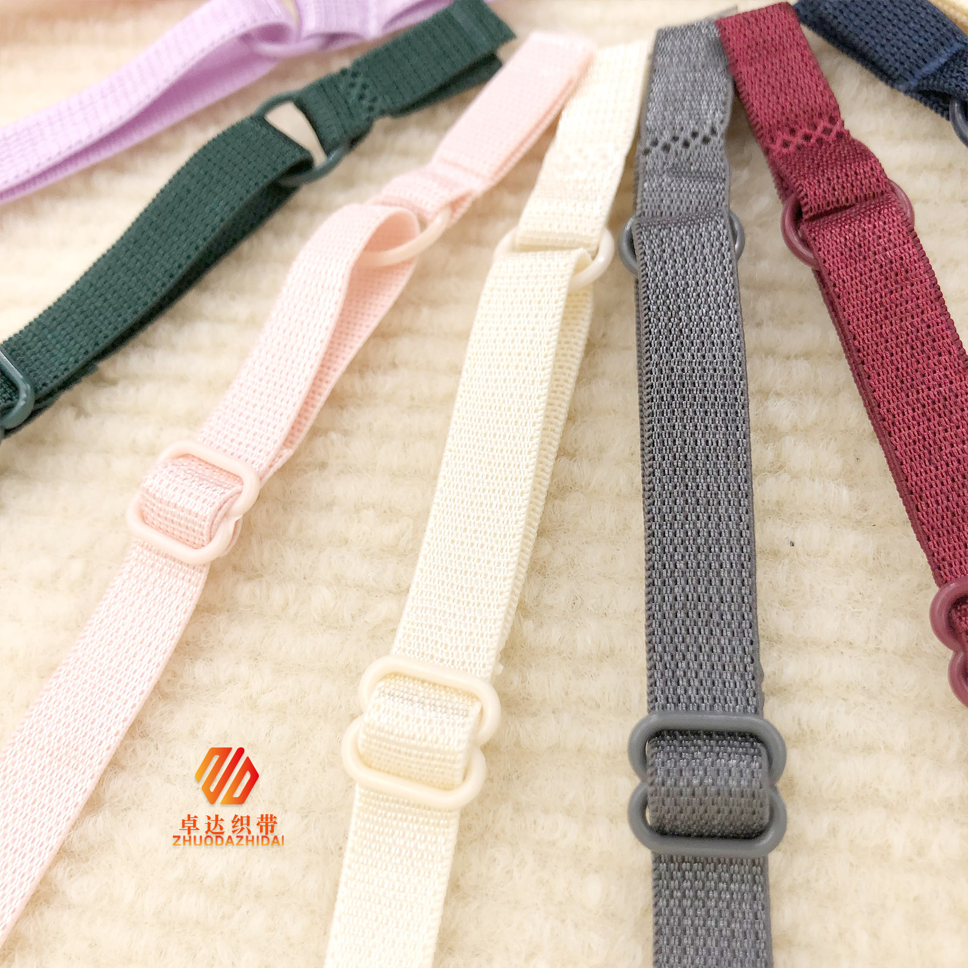 Stock 21 Colored 1Cm Underwear Strap Finished Hat Adjustment Belt High Elastic Webbing Finished Sling Elastic Belt Specification drawing