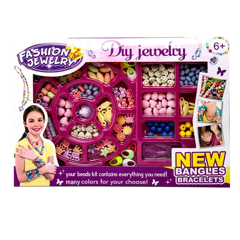 Cross-border new products: Children's DIY bracelets, creative bracelets, girls' toys, beaded ornaments, educational toys, free shipping Item Picture