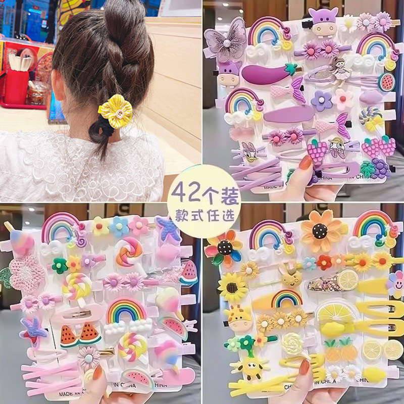 Children's Cute Hair Clip Color Hair Clip Cute Princess Candy Color Bangs Small Clip Hair Clips Can Be Customized