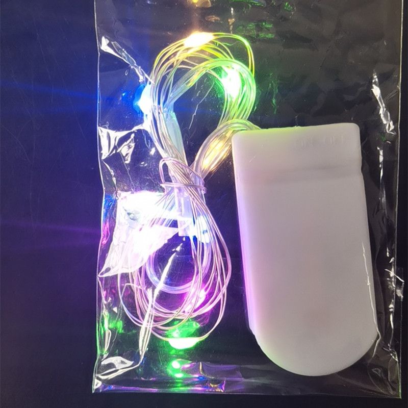 Christmas Button Light String Flower Cake Color Gift Box Star String Light Battery Copper Wire Light Led String Light Specification drawing