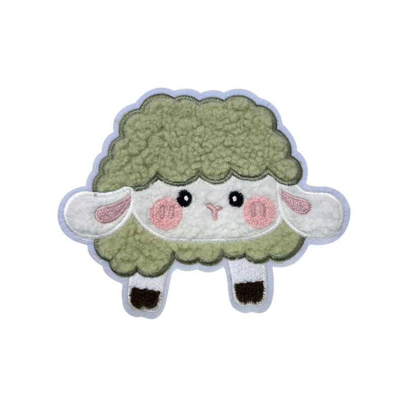 Wholesale computer-embroidered large cartoon snowman, bear, lamb, rabbit patch cloth, clothes, bags, accessories and decorations Application Scenario