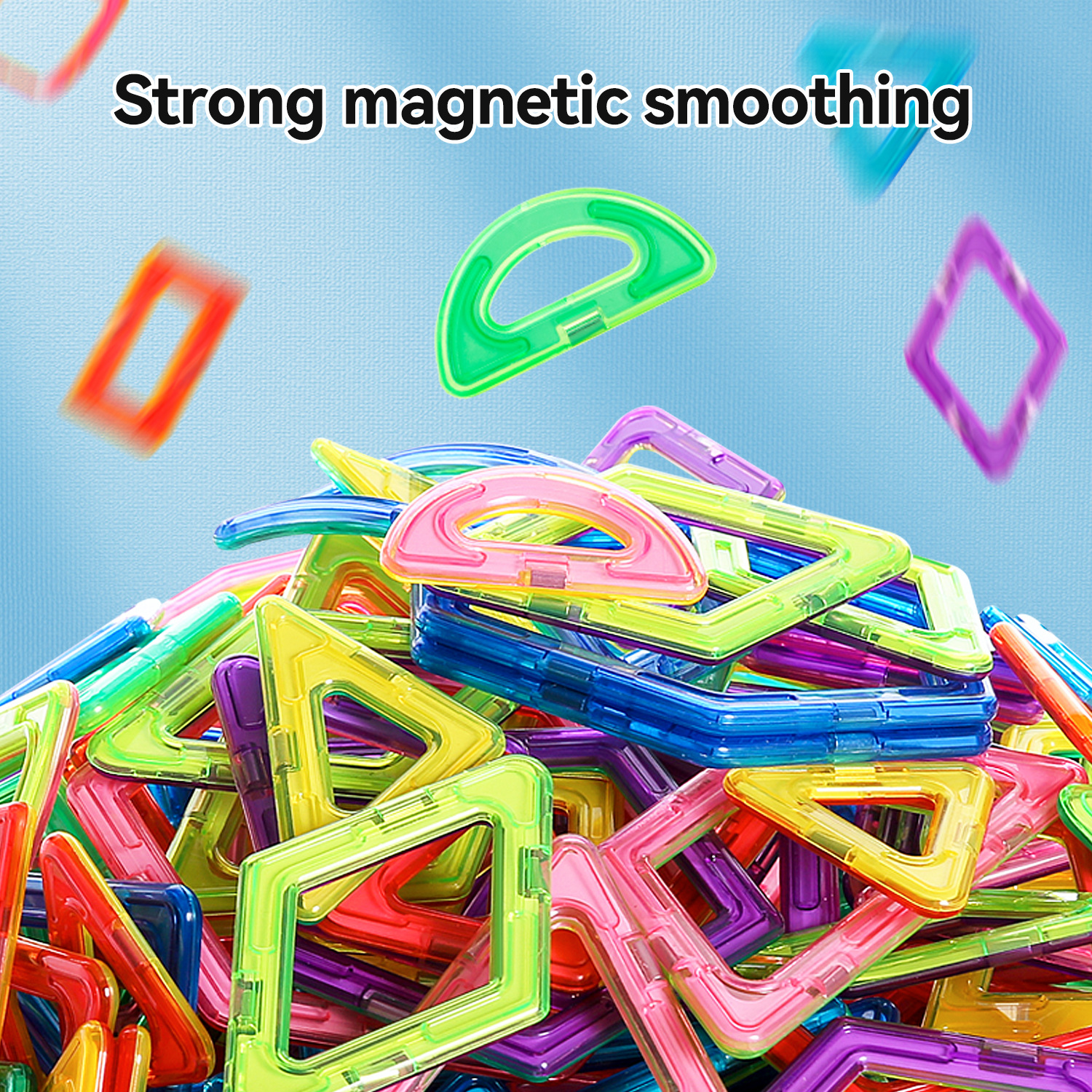 Wholesale magnetic tile building blocks, Amazon magnetic tile Dinosaur scene English set 4 Boys 3 Magnetic puzzle toys Specification image
