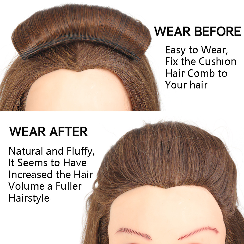 Wig top lift Shampooer comb pad Invisible root cranial top comb pad hair magic details Picture