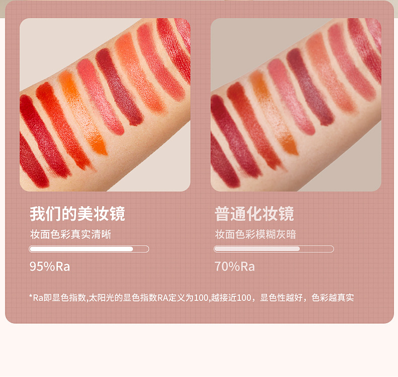 led makeup mirror, high-definition dressing mirror table, mirror desktop, can be stored, makeup mirror with light, metal stand, portable pic 22