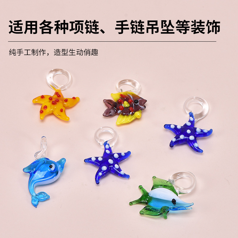 Handmade Glass Pendants, Cute Chinese Trend Girl Style Bracelet Earrings, Exquisite Diy Headwear Accessories Application Scenario