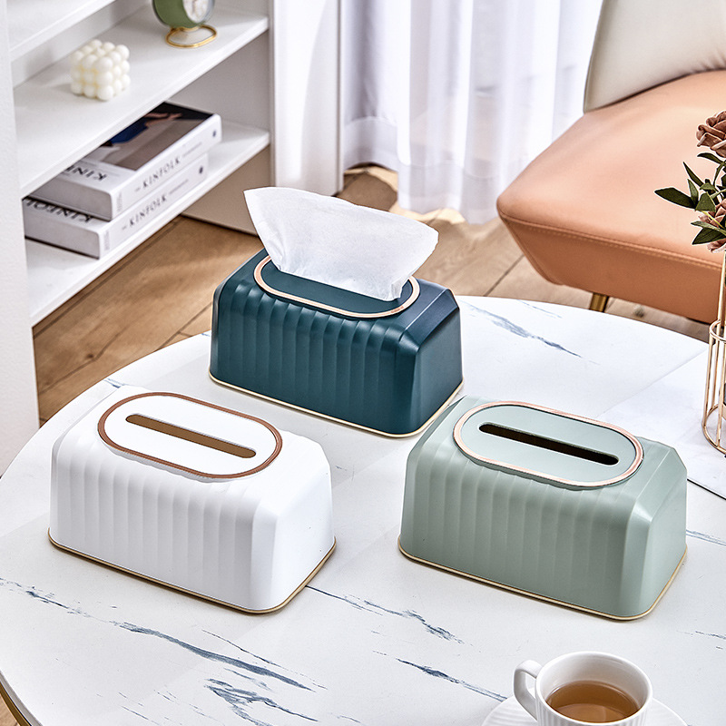 Tissue Box Living Room Advanced Bathroom Living Room Car Cream Wind Ins Advanced Paper Box Paper Box Storage Box Application Scenario