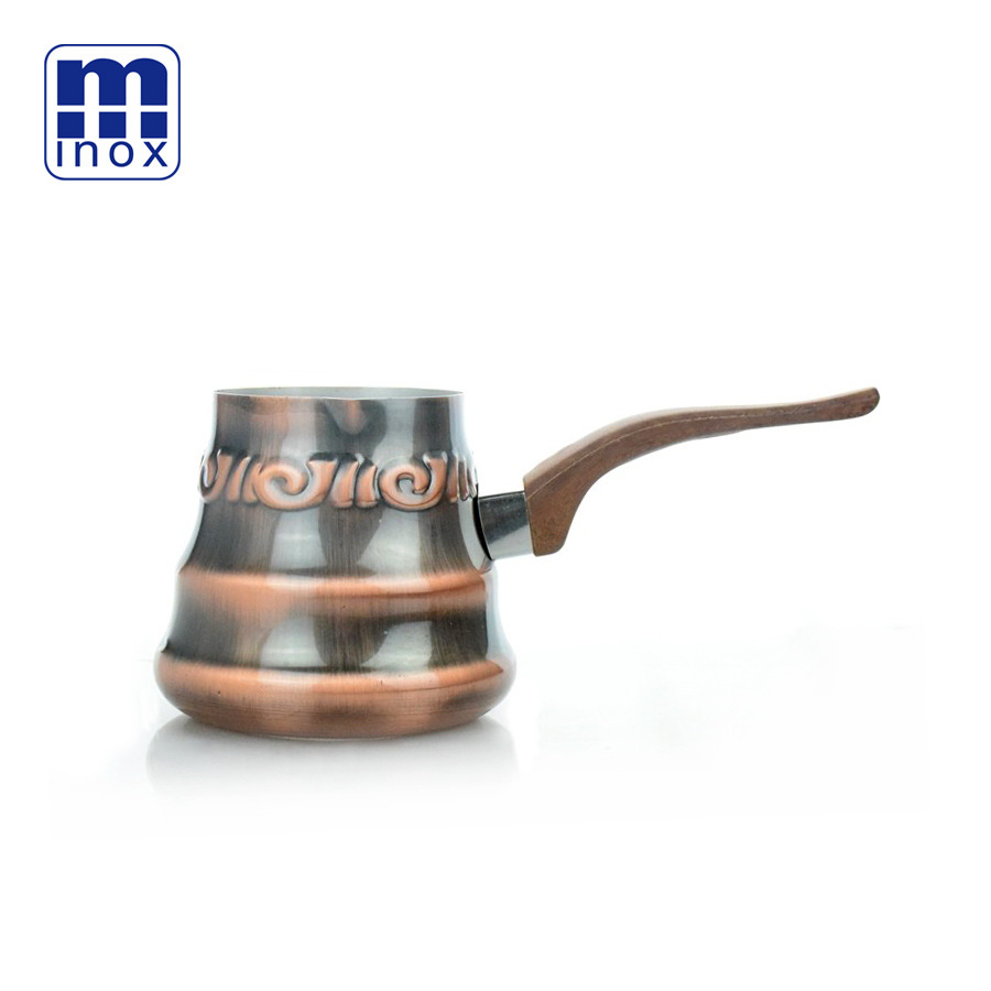 m®土耳其阿拉伯不锈钢镀铜咖啡杯 咖啡壶斗 奶锅 咖啡器具