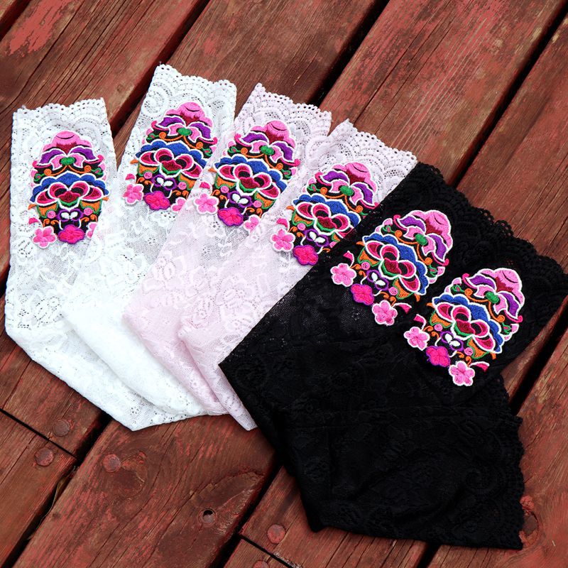 夏季蕾丝女袖手套民族风绣花长款蕾丝袖护手臂套袖子批发