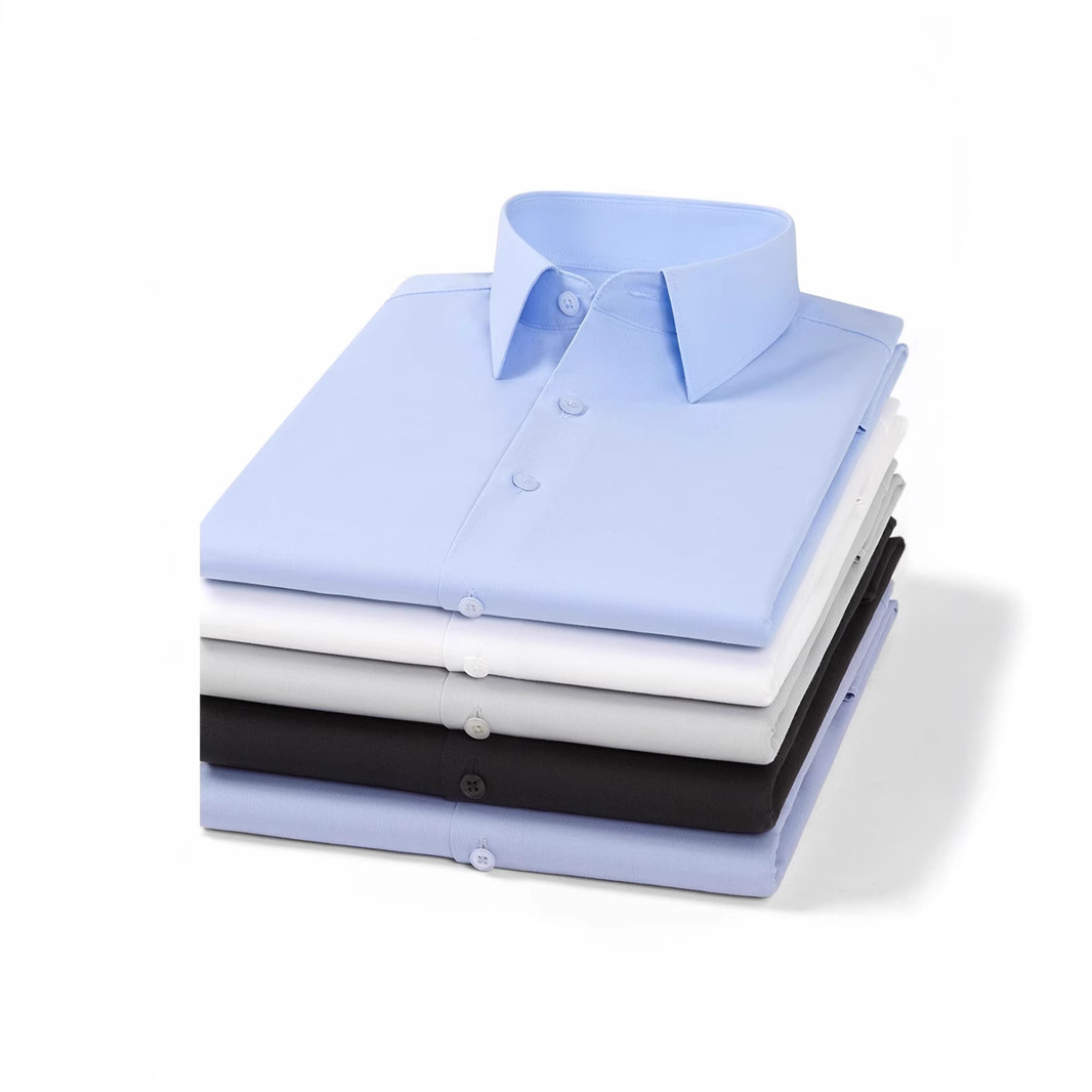 New Modal silk shirt for men, long-sleeved high-end shirt, smooth and wrinkle-resistant shirt, men's light luxury shirt Specification image