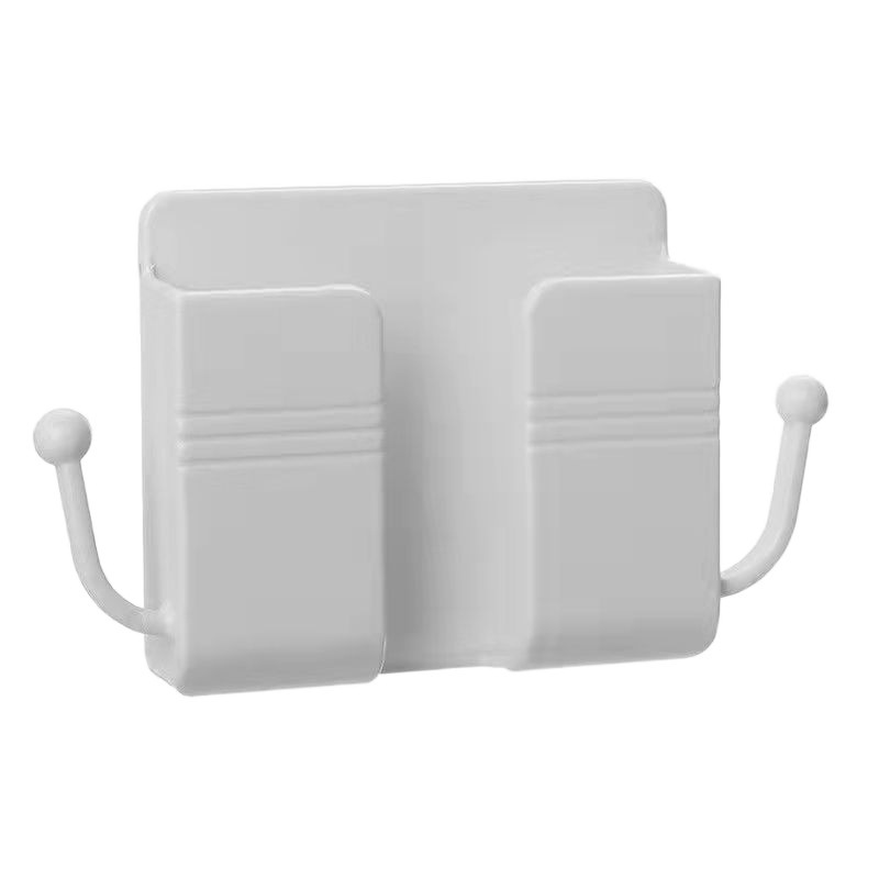 Mobile phone charging stand storage, pasted bedroom wall, no need to drill holes, wall-mounted bedside, lazy person remote control storage Application Scenario