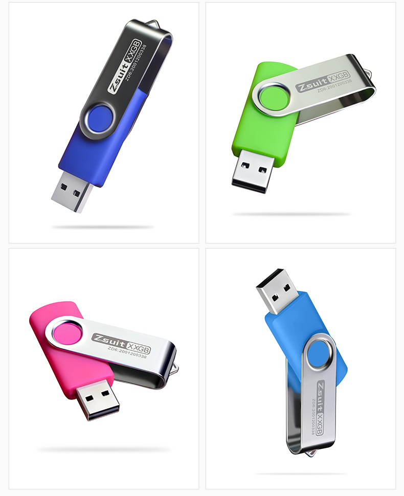 USB3.0128G礼品创意旋转个性优盘64g32g16g8g企业刻字logo批发u盘 pic 17
