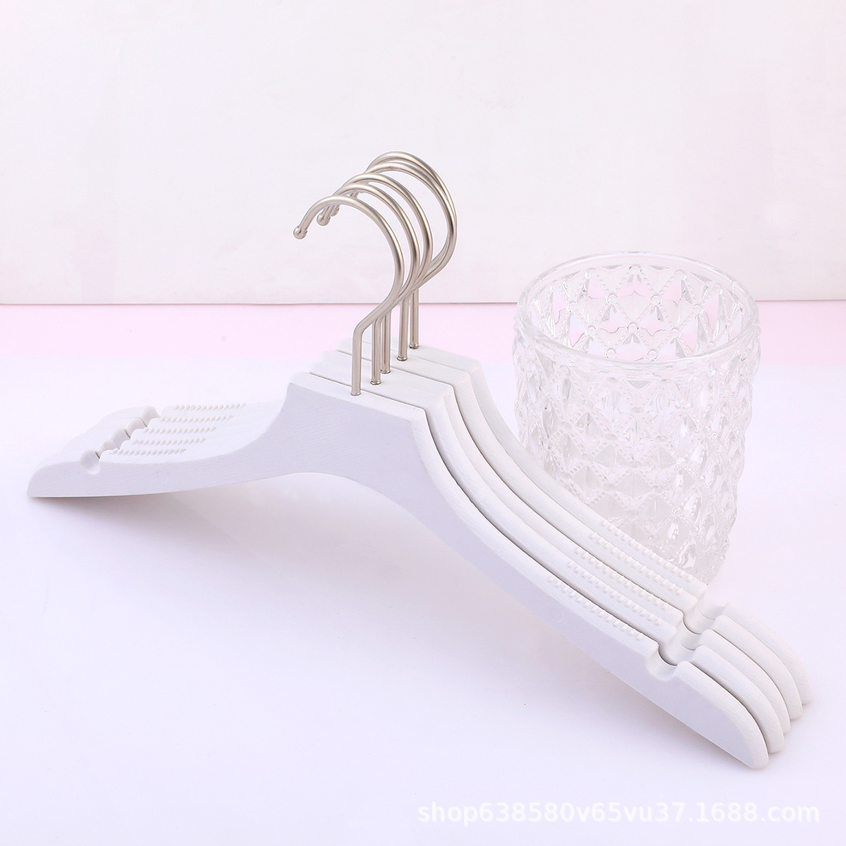 防滑无痕仿木质衣架服装店衣架塑料衣撑婚纱衣挂logo可做批发零售