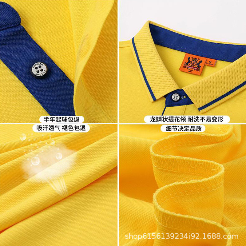 POLO shirts, work clothes, T-shirts, short-sleeved work clothes, DIY clothes, cultural T-shirts, printed logos Specification image