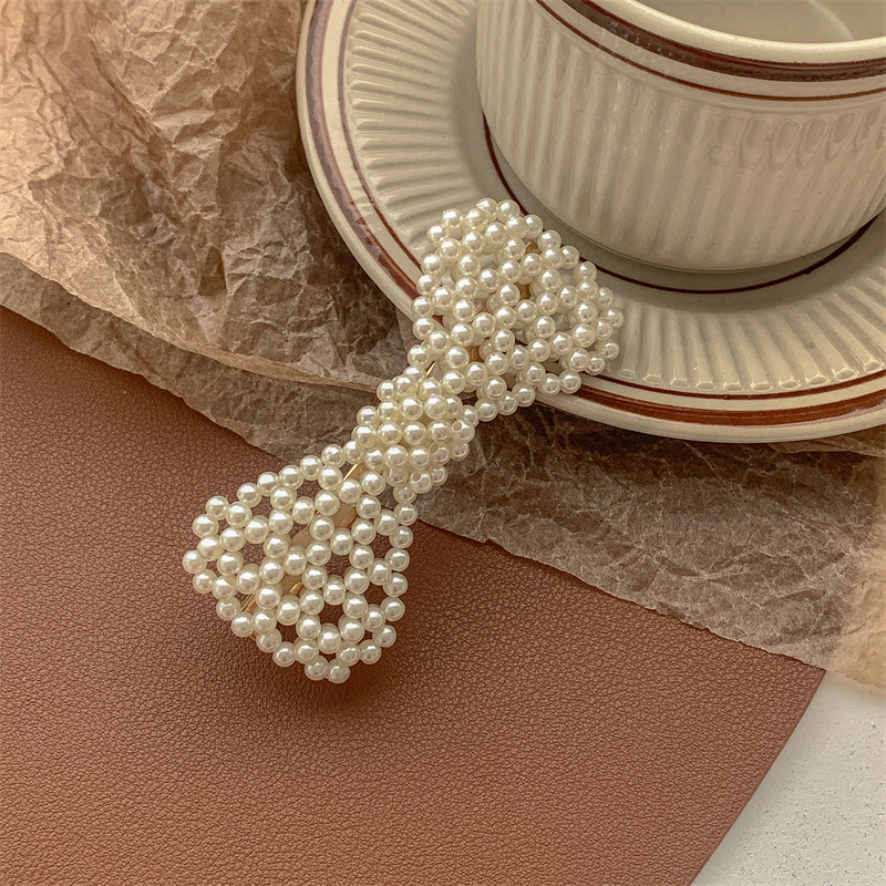 Pearl hair clips, bangs, forehead hair clippers, bb clips, popular one-line hair clips, 2022 new style clip headwear pic 33