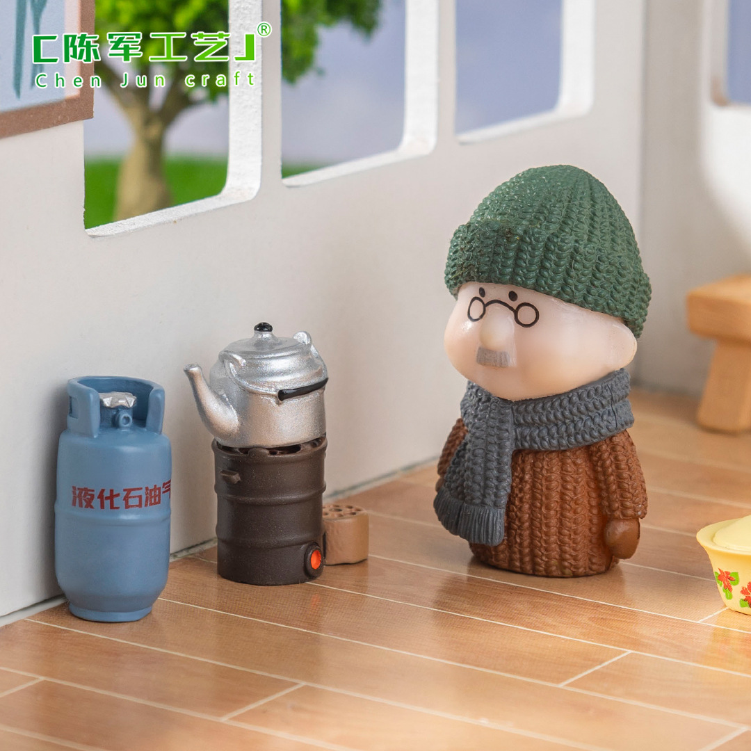 Micro-landscape, retro era, nostalgic daily necessities, miniature models, dollhouses, diy decorative accessories, small ornaments Specification image