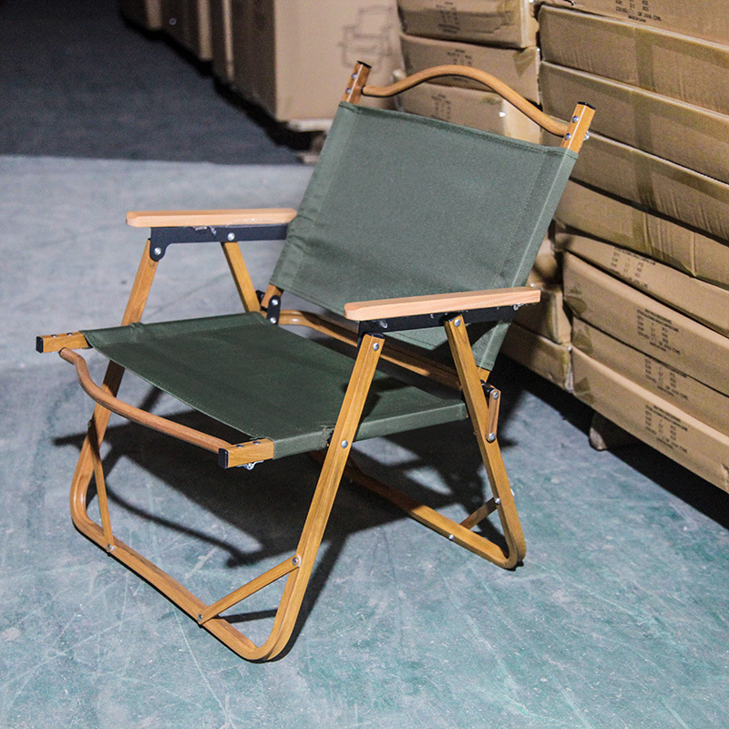 便携式户外折叠椅木纹椅克米特椅户外折叠椅露营便携折叠椅代发详情图3