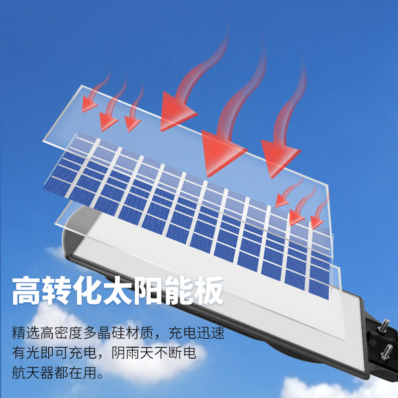 Solar Small Stars Integrated Street Light Outdoor Waterproof Rain-Proof Radar Sensor Light Cable-Free Garden Light Square Application Scenario