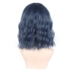 Foreign trade European and American wigs, pink short wigs, women's short curly hair, chemical fiber headwear, chemical fiber high-temperature silk water ripple style Item Picture