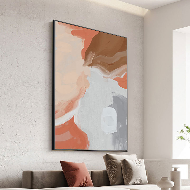 客厅抽象装饰画现代简约轻奢艺术玄关挂画落地画沙发背景墙画壁画