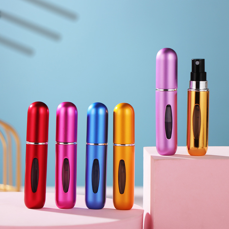 In stock: 5ml bottom-filled perfume spray bottle, aluminum foil recyclable perfume filling bottle, portable cosmetic bottle Specification image