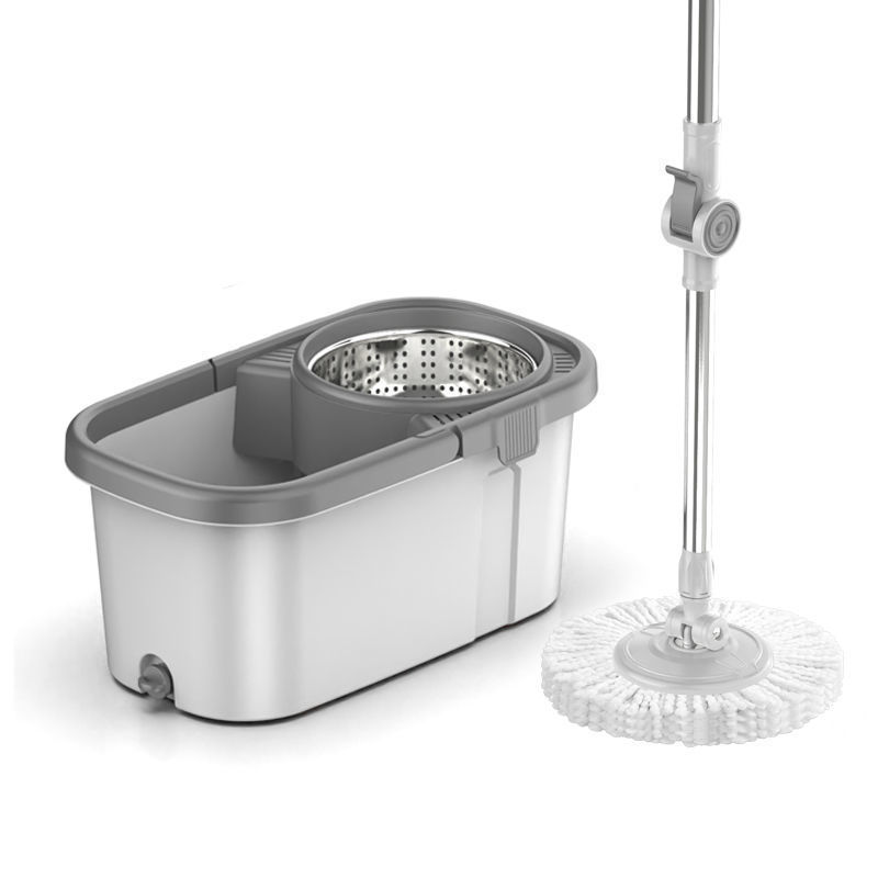 Household mop, bucket cloth, dual-purpose mop, clean household dry and wet mop, new lazy person dual-drive rotating mop floor mop Item Picture