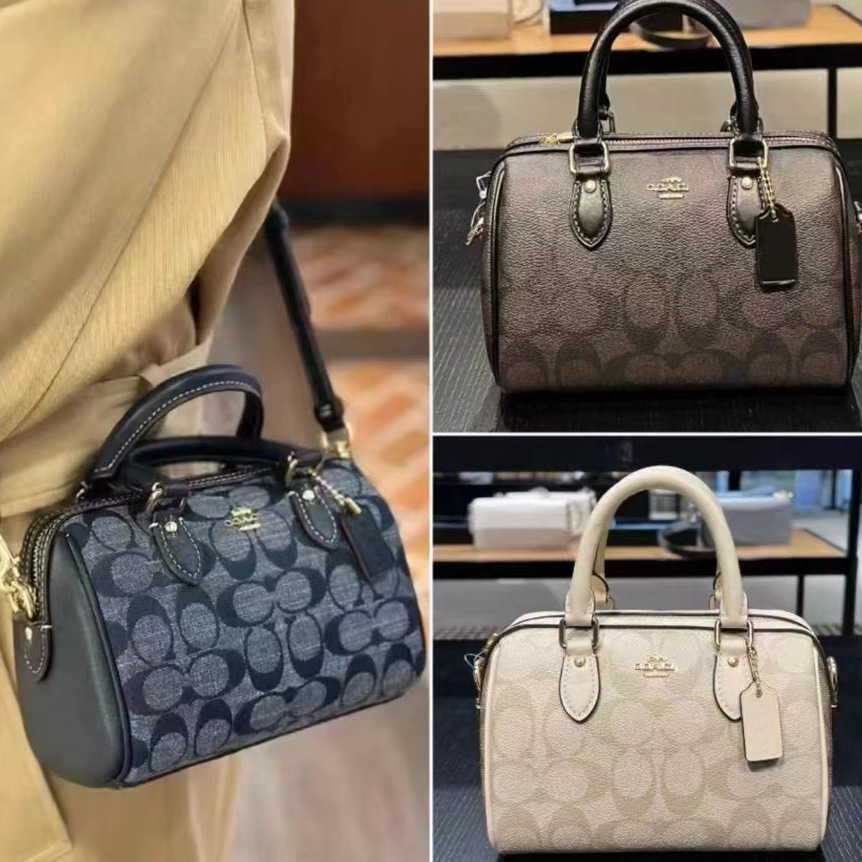 High-quality Boston rowan mini pillow bag Chambre denim single-shoulder crossbody bag, versatile for women details Picture