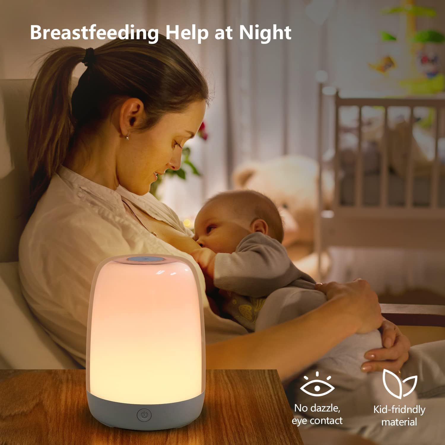 Best-selling simulation sunrise and sunset wake-up light, LED electronic alarm clock light, baby sleep companion light, bedside atmosphere night light details Picture