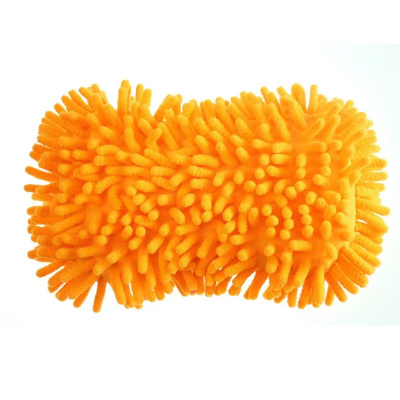 Car wash caterpillar sponge block, car cleaning, multi-functional tool for car beauty and cleaning, superfine fiber Chenille Application Scenario