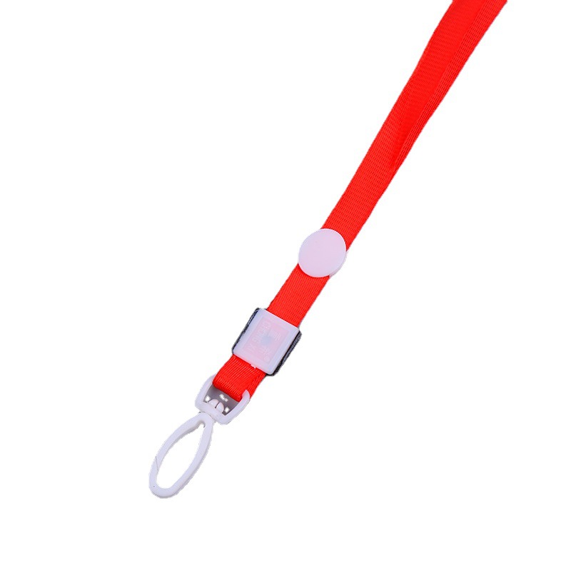 1.0cm new olive buckle lanyard, plastic hook lanyard, ID card lanyard, employee lanyard in stock available with LOGO printing Item Picture