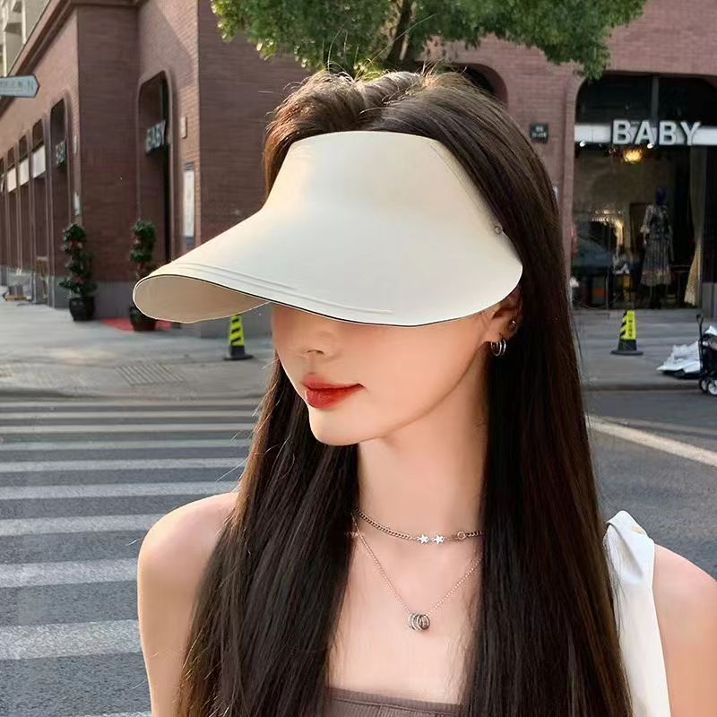 The New Summer Upgrade Has No Trace Sunblock Hat Women's Outdoor Sports Empty Top Visor Hat Against Uv Sun Empty Top Hat details Picture