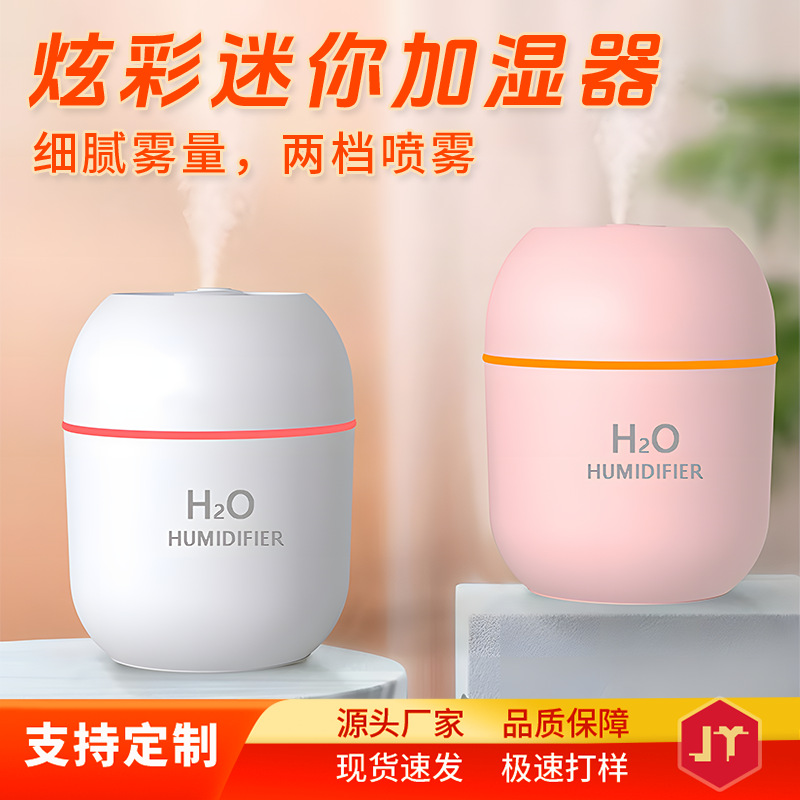 新款炫彩迷你加湿器桌面车载家用空气加湿usb礼品工厂直销加湿器