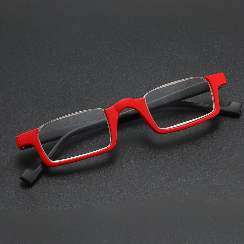 Wholesale of new cross-border fashion semi-frame anti-blue light reading glasses, high-definition reading glasses for the elderly, and lightweight and comfortable glasses