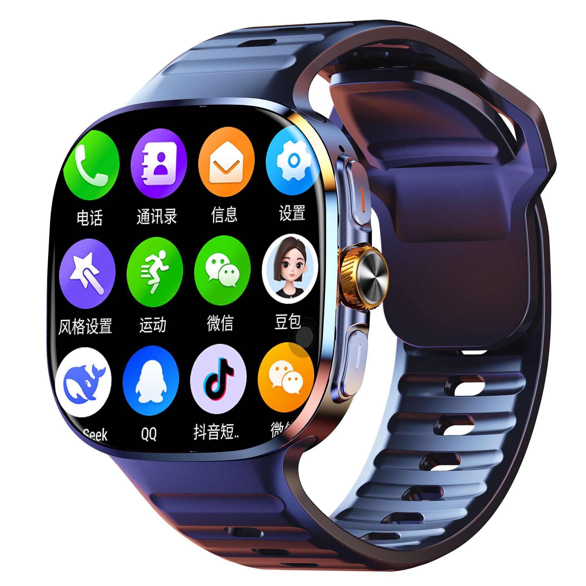 وتقوم الساعة الذكية M995GGMGM بتنزيل نظام "بلوتوث" ذي شاشة عريضة details Picture